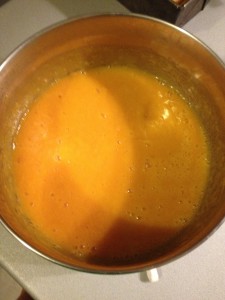 Compotée d'abricots mixée