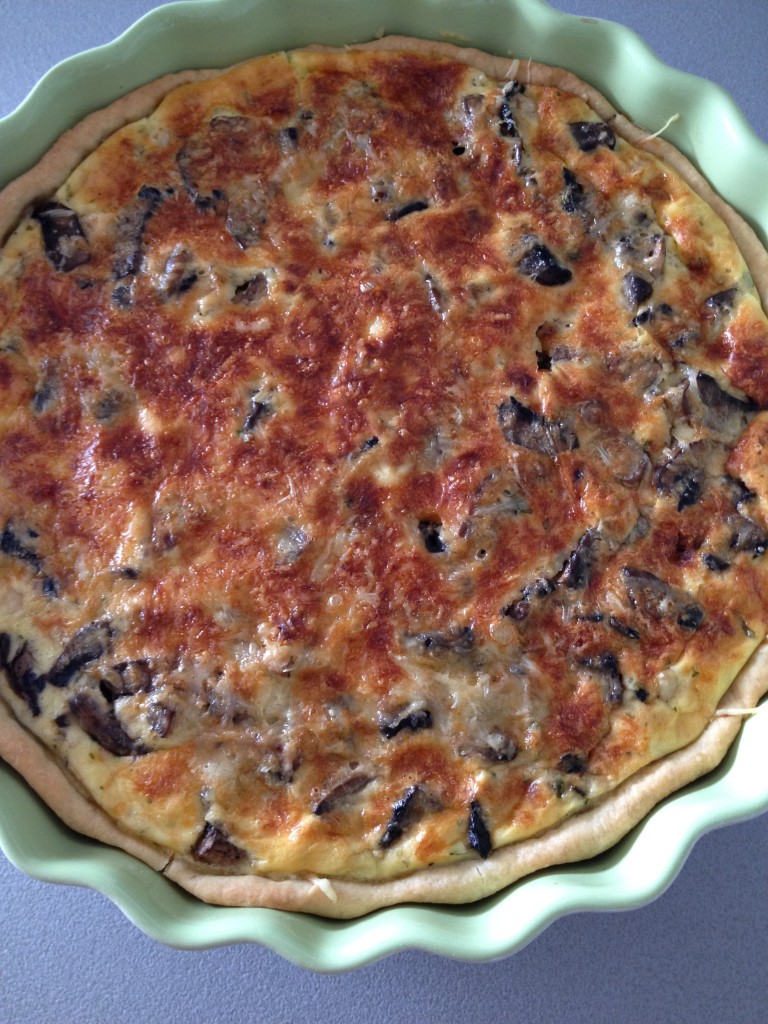 Tarte poulet et champignons