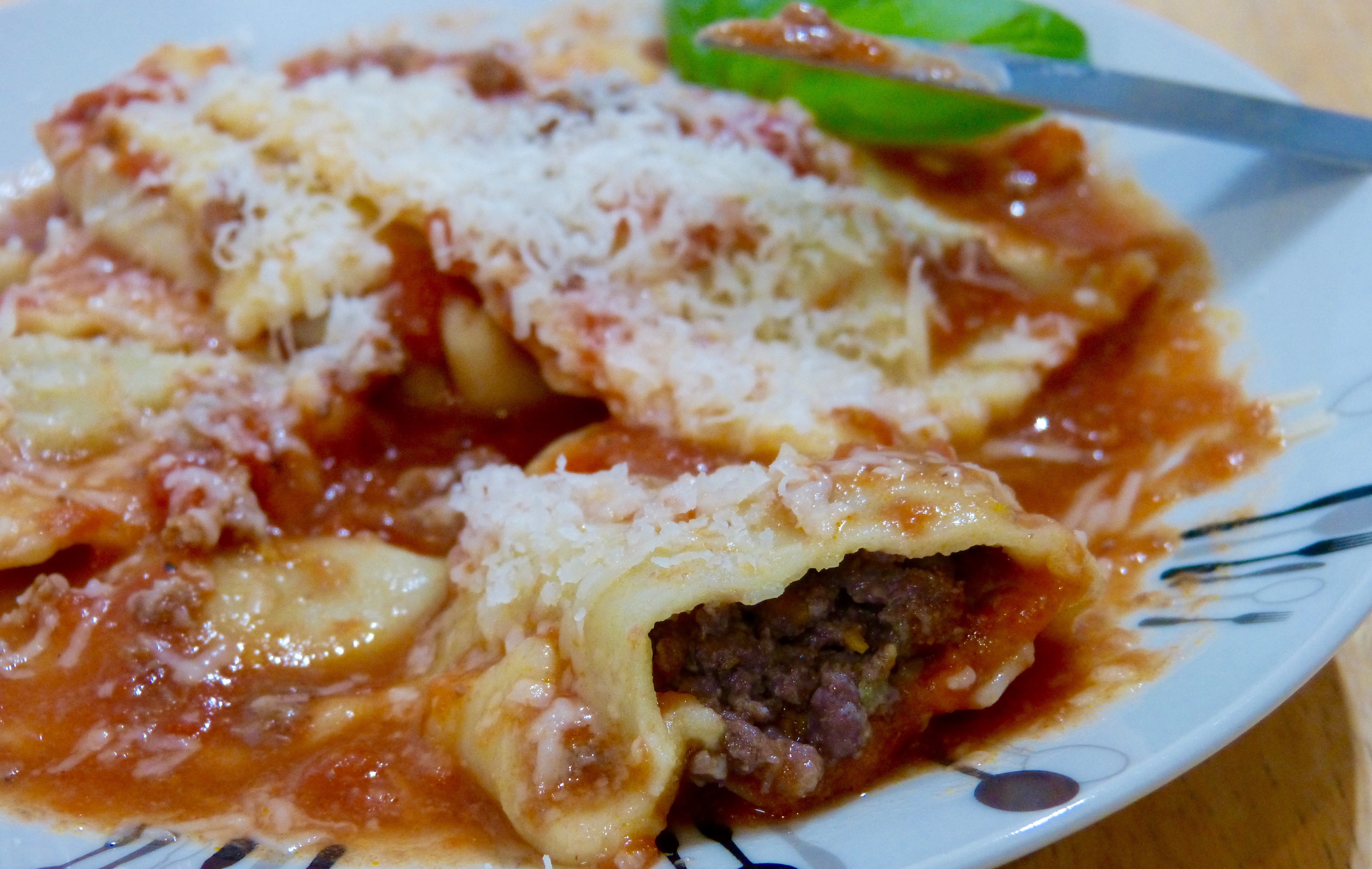 Homemade ravioli Un petit Oiseau dans la Cuisine