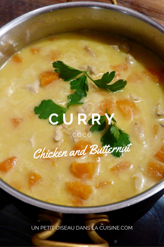 Curry de poulet et butternut
