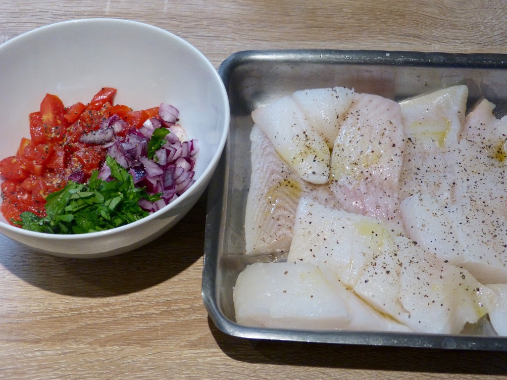 Flétan en sauce coco et agrumes