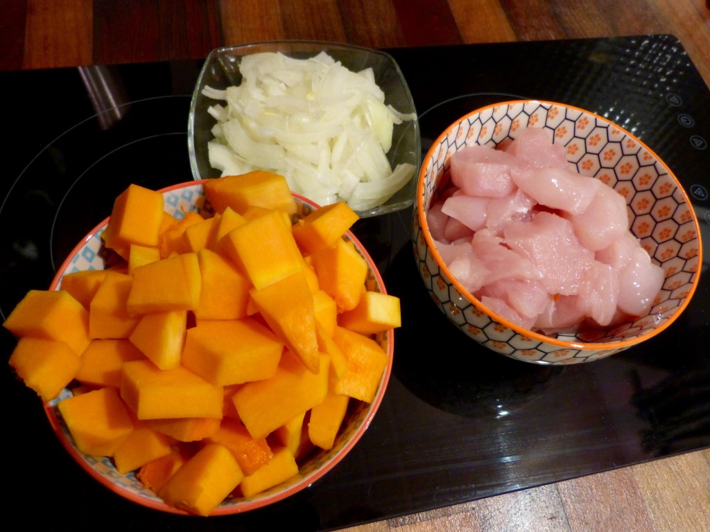 Curry de poulet à la courge butternut