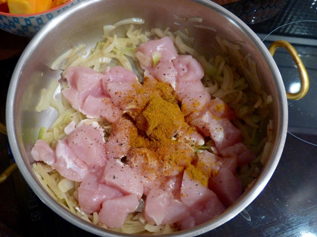 Curry de poulet à la courge butternut