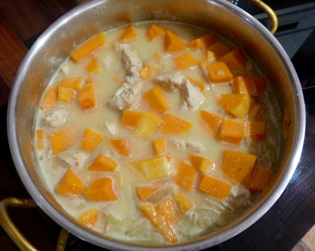 Curry de poulet à la courge butternut
