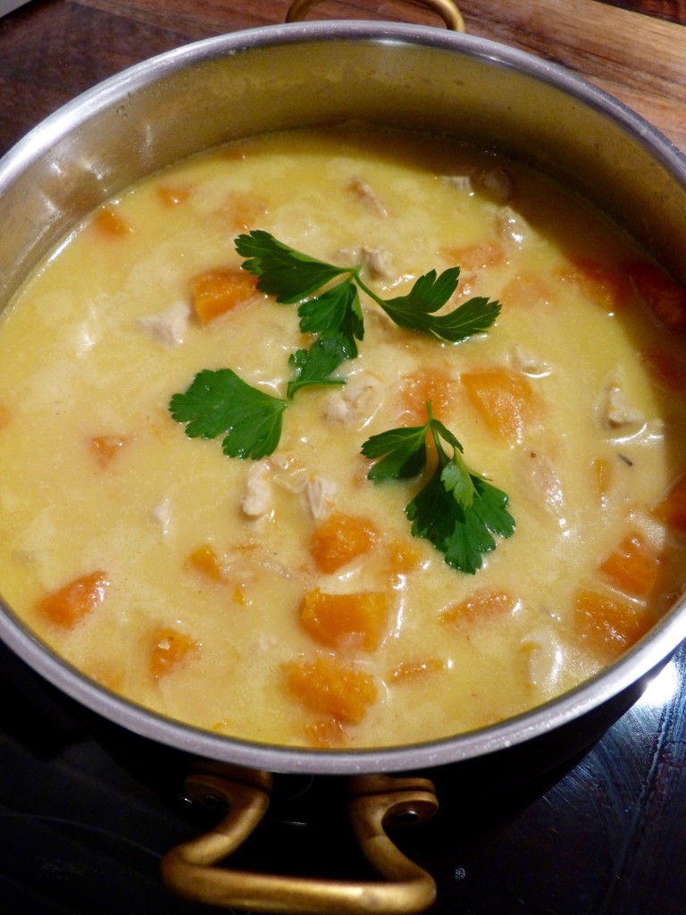 Curry de poulet à la courge butternut