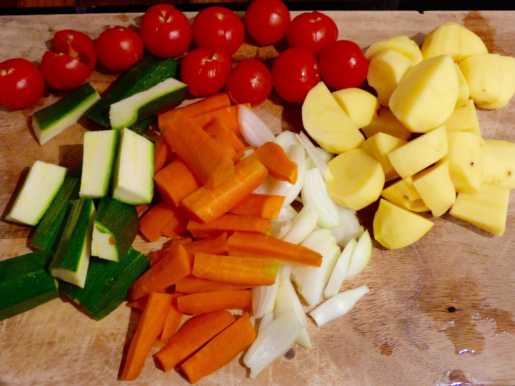 Filet mignon de porc et ses petits légumes