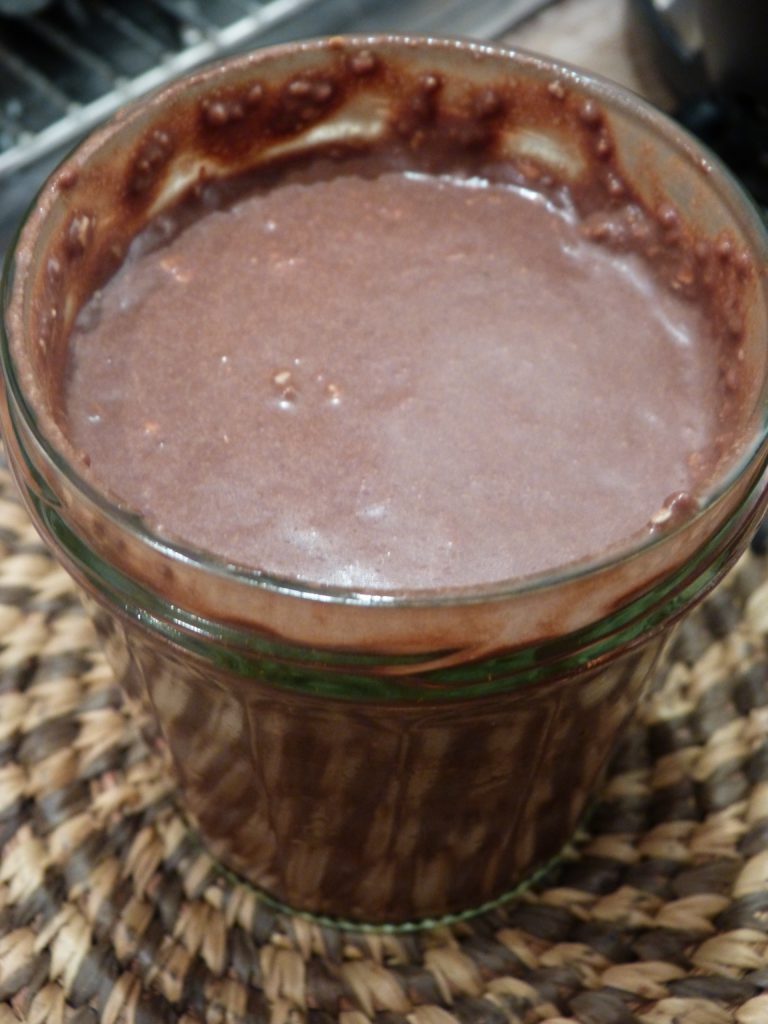 Chocolate chia seeds pudding