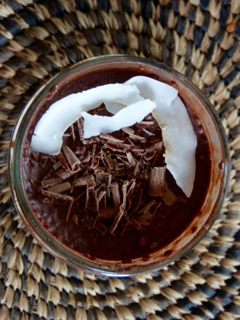 Chocolate chia seed pudding