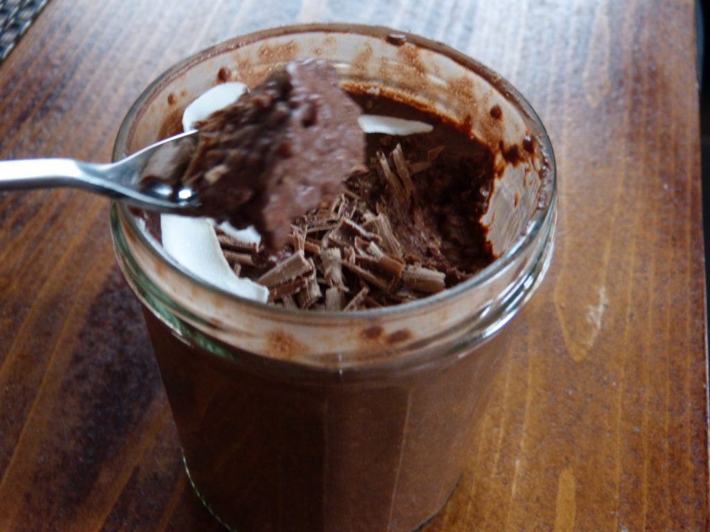 Chocolate chia seeds pudding