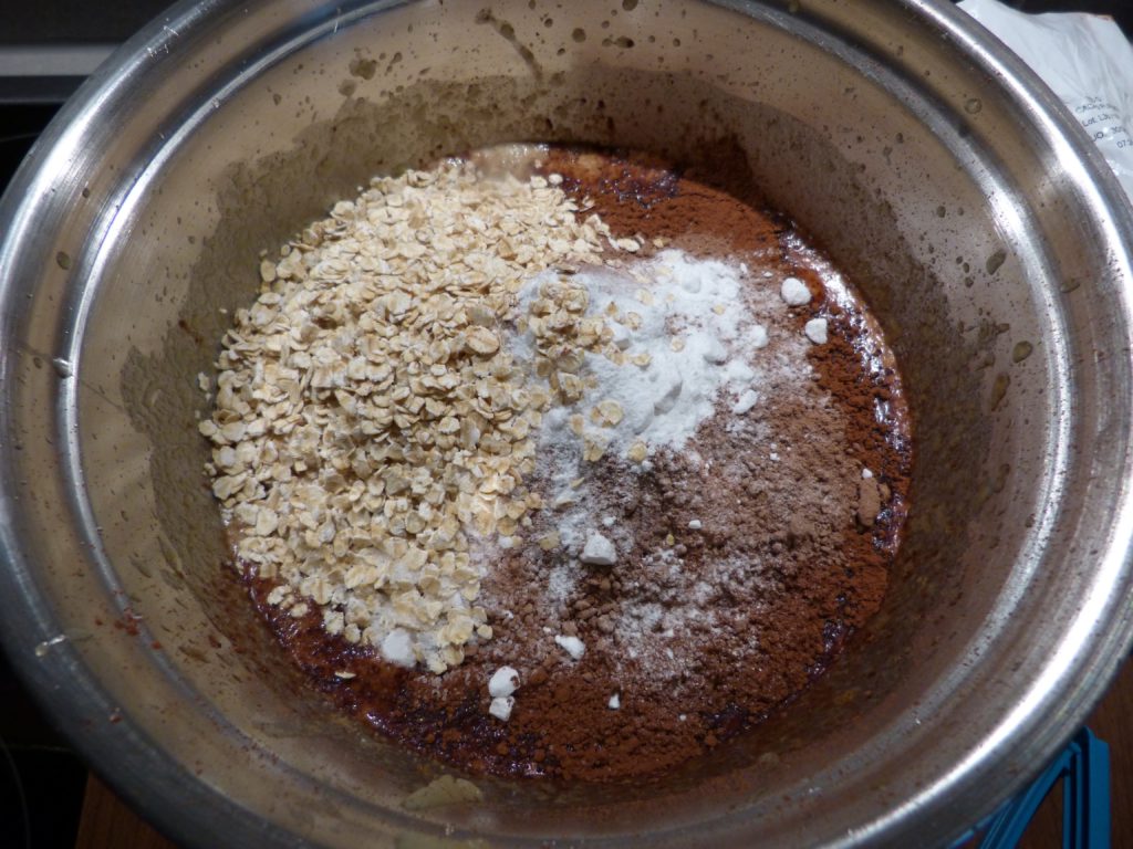 Muffins énergétiques aux flocons d'avoine, chocolat et banane