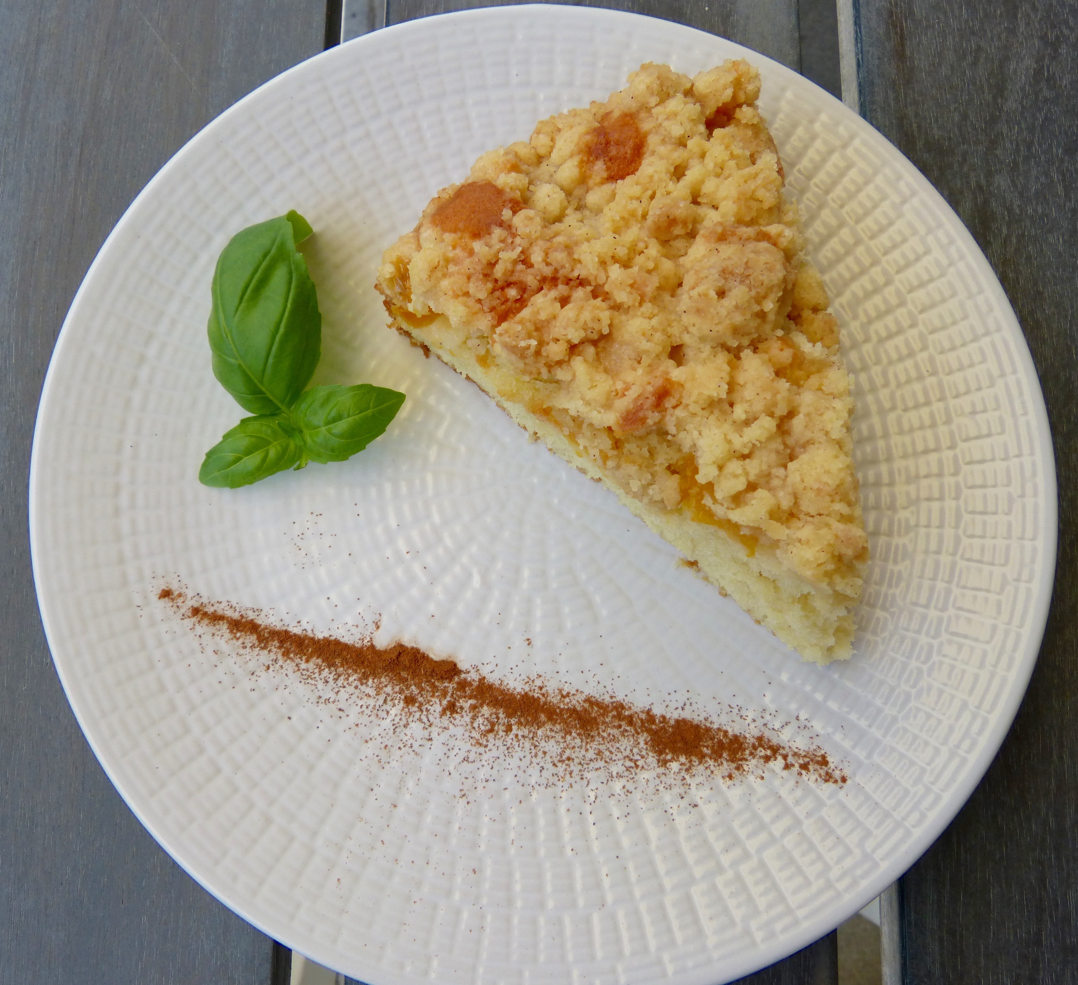 Apricots Streusel Un Petit Oiseau Dans La Cuisine