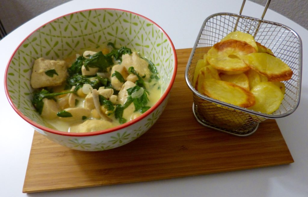 Chips de pommes de terre croustillantes au four