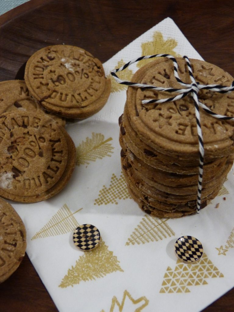 Petits sablés à la farine de châtaigne & pépites de chocolat (GF)