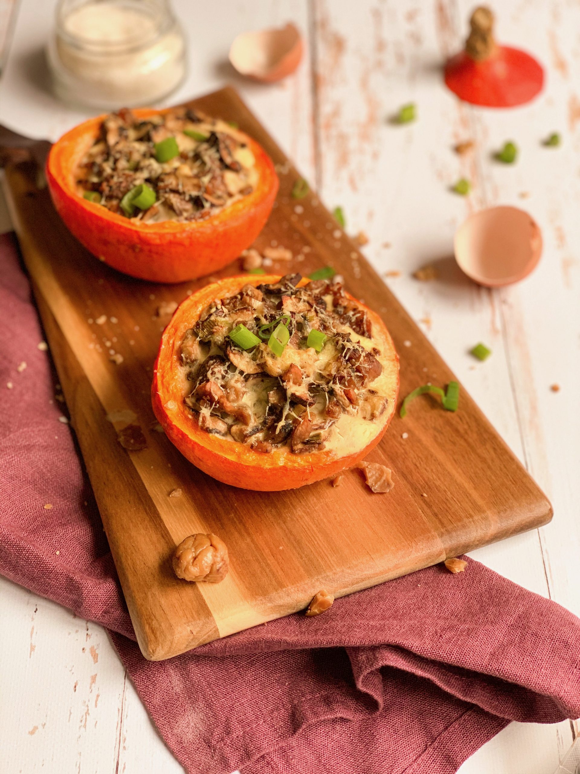 Potimarron Farci Vegetarien Un Petit Oiseau Dans La Cuisine