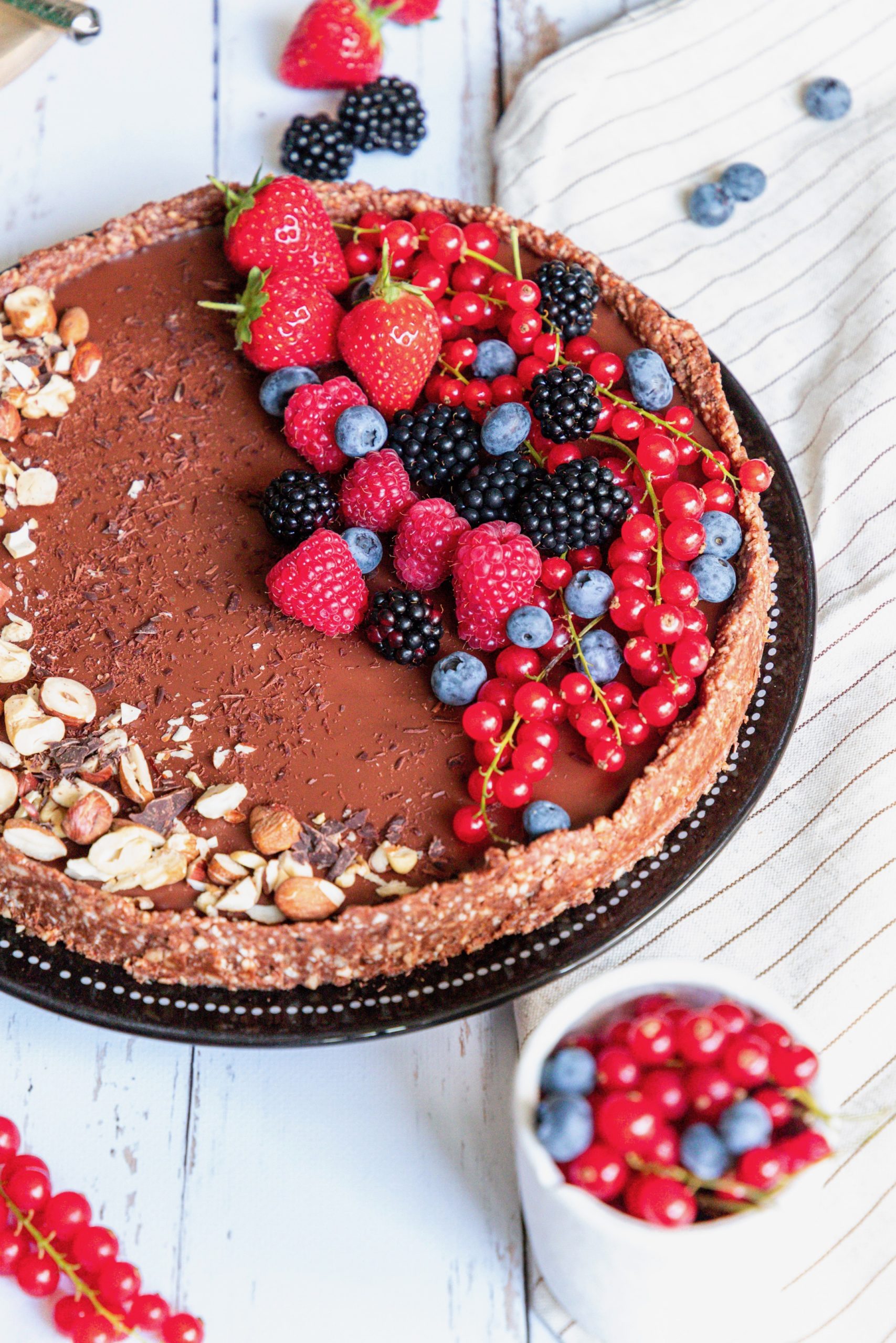 Tarte Crue Vegan Au Chocolat Un Petit Oiseau Dans La Cuisine